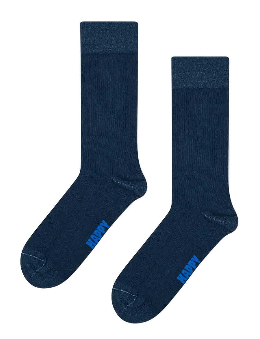 Happy Socks - Navy Natural Dye Sock - klassikalised sokid - navy - 1