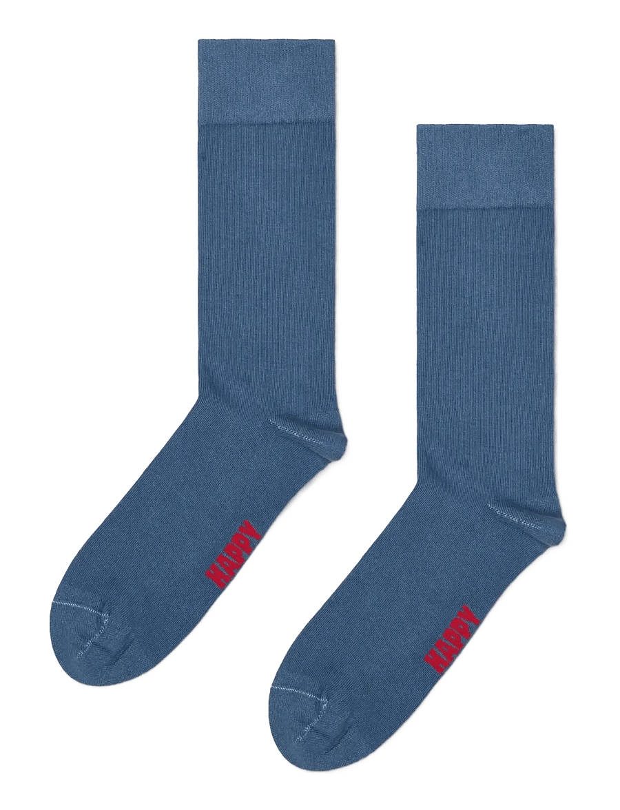 Happy Socks - Blue Natural Dye Sock - tennissocken - blue - 1