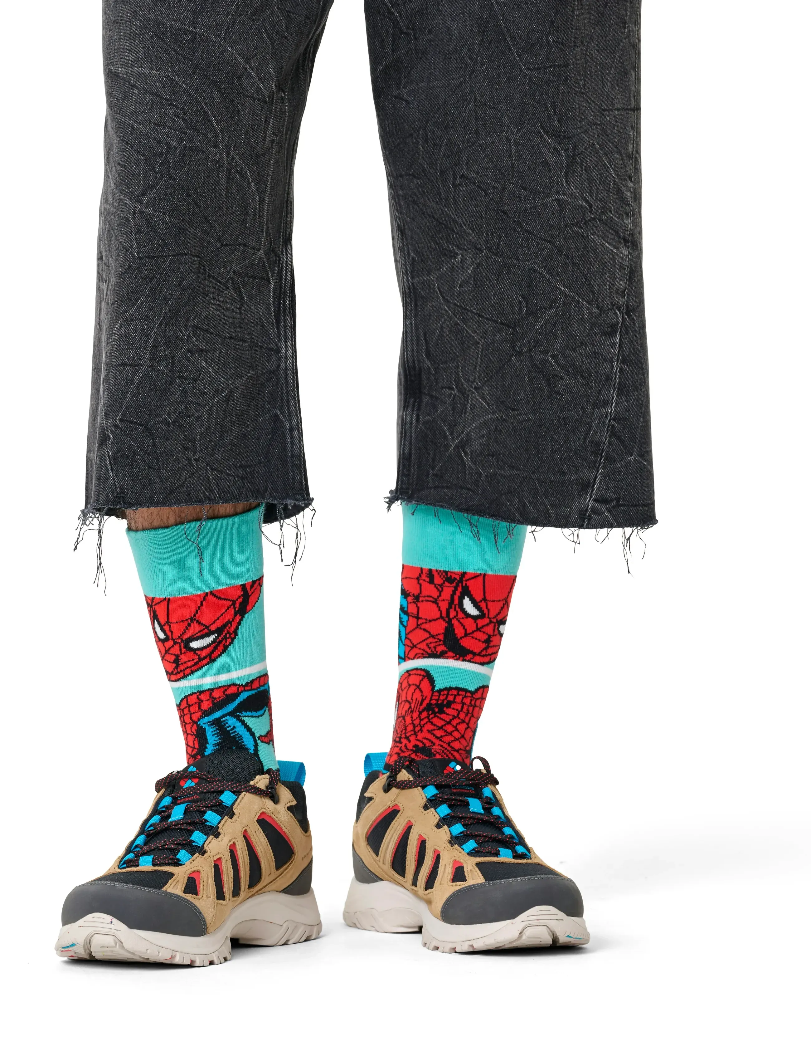 Happy Socks Marvel Spider-Man Web-Slinger Sock, 36-40, Socks, Blau - Regular Männerswear