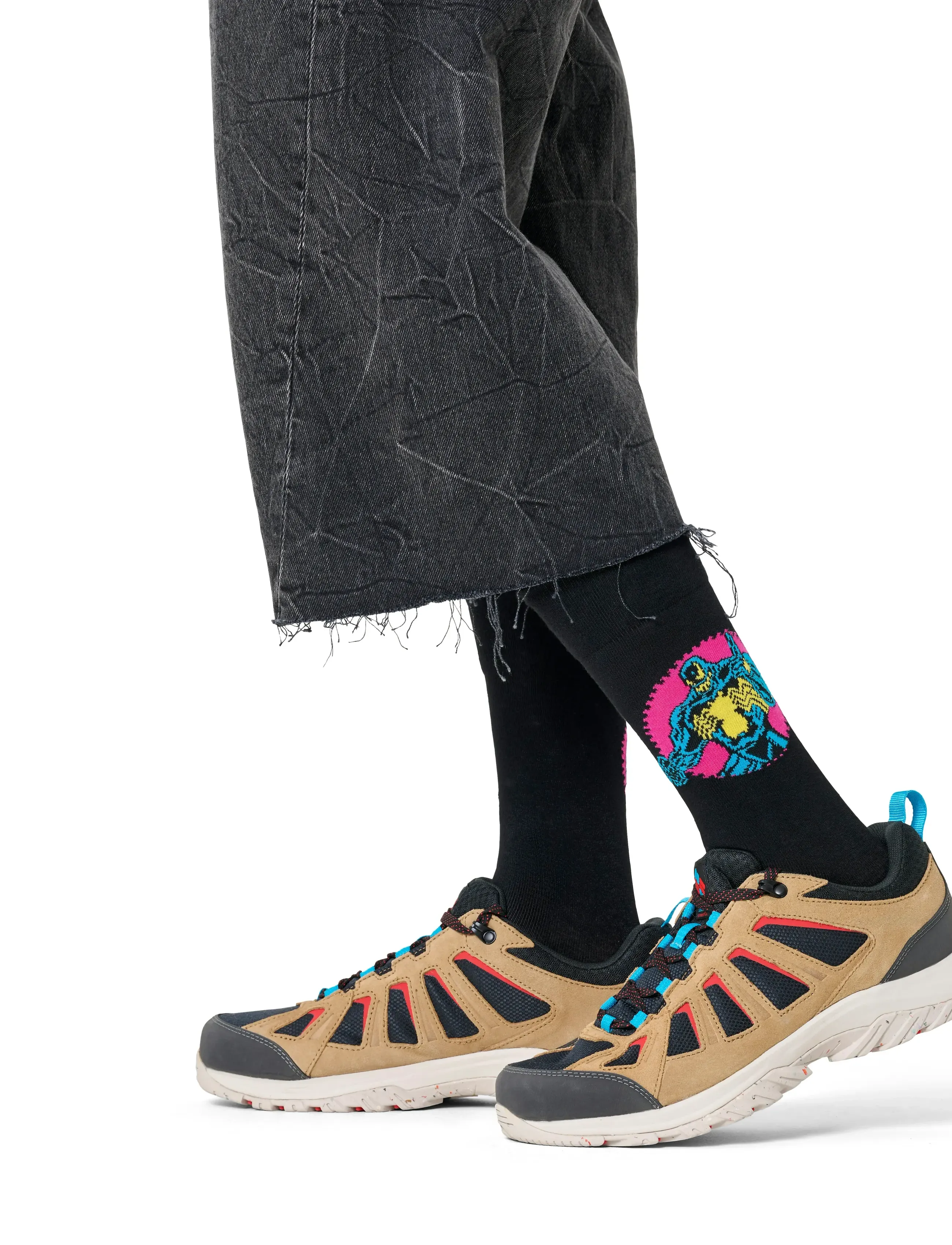 Happy Socks Marvel Spider-Man Archenemy Sock, 36-40, Socks, Schwarz - Regular Männerswear