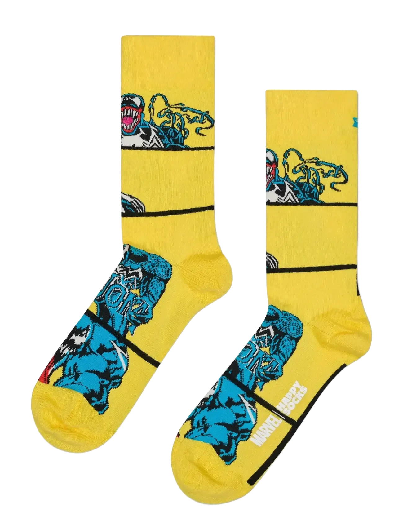 Happy Socks MARVEL™ Spider-Man Symbiote Sock - Strømper - YELLOW / yellow