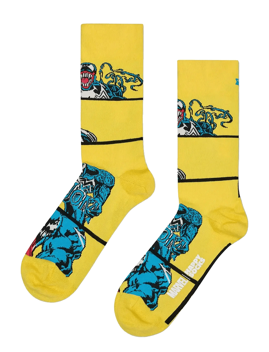 Happy Socks - MARVEL™ Spider-Man Symbiote Sock - urheilusukat - yellow - 1