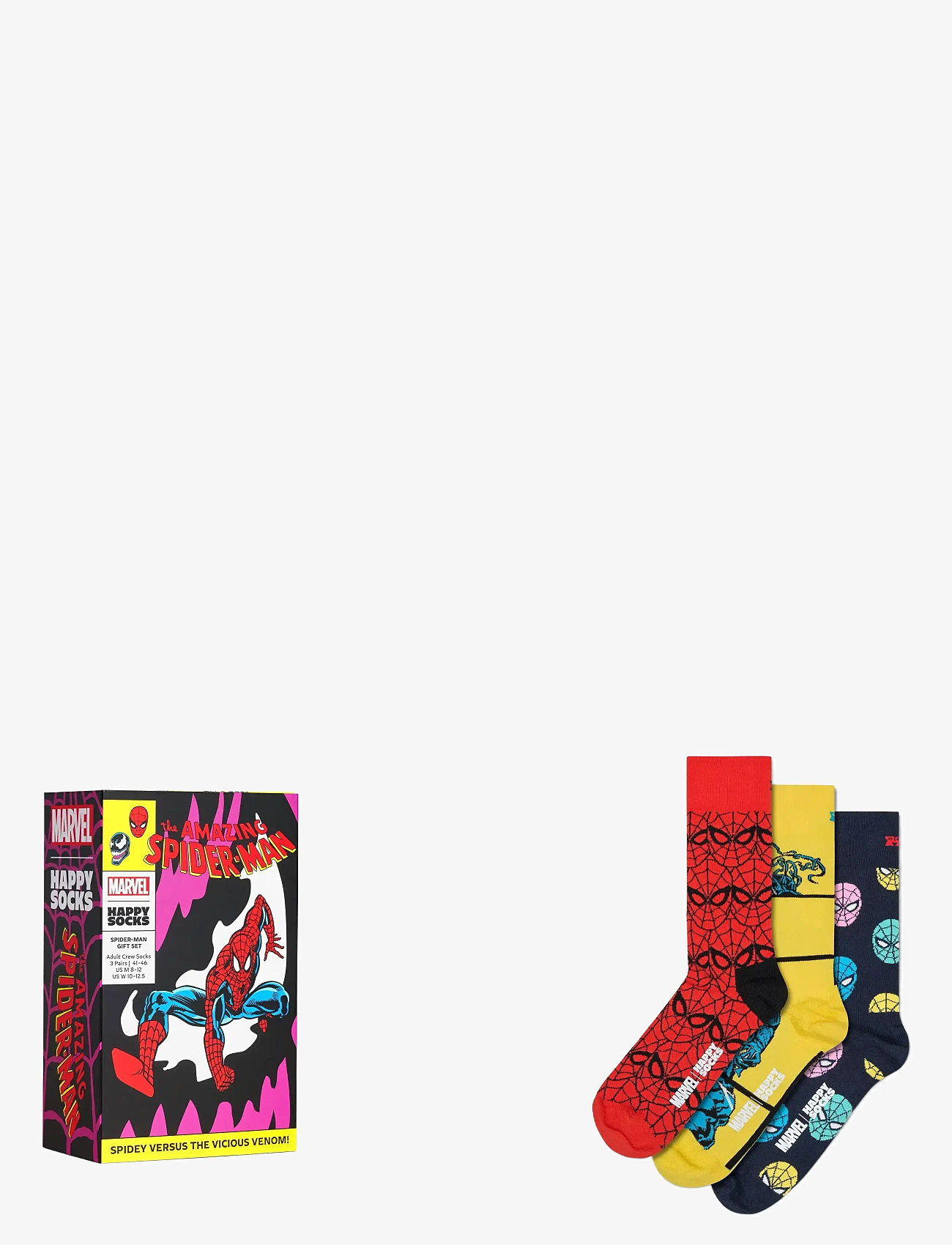 Happy Socks - MARVEL™ Spider-Man 3-Pack Socks Gift Set - madalaimad hinnad - purple - 0