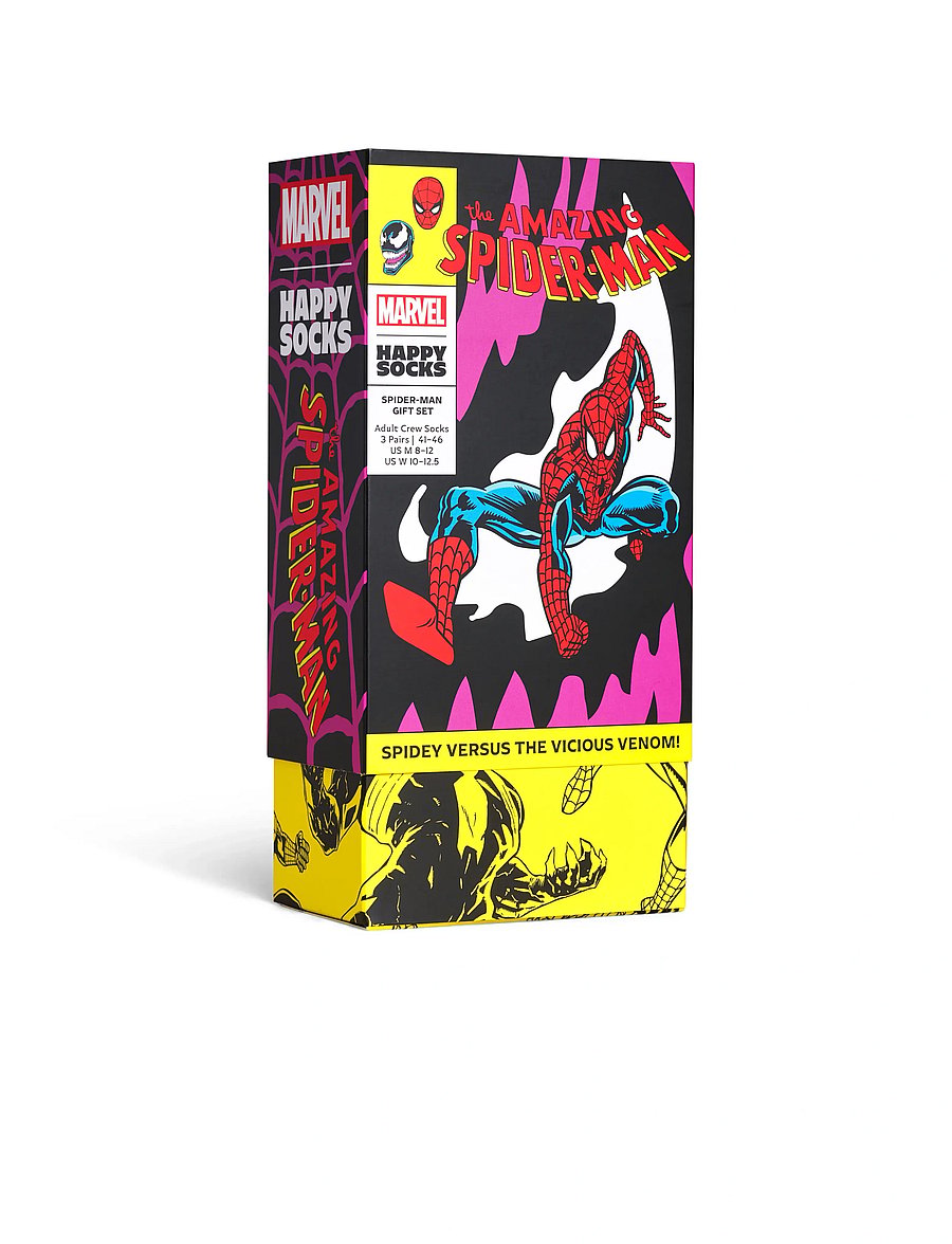 Happy Socks - MARVEL™ Spider-Man 3-Pack Socks Gift Set - sokker - purple - 0