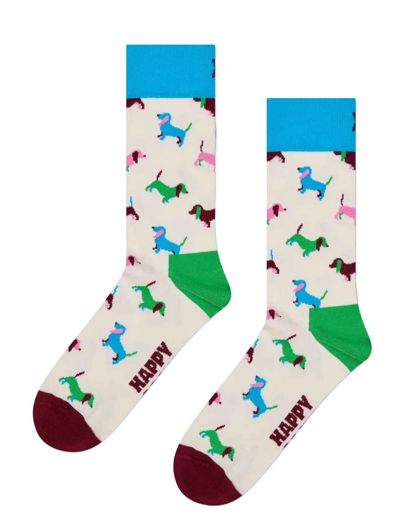 Happy Socks Puppy Love Sock - Strømper - WHITE / white