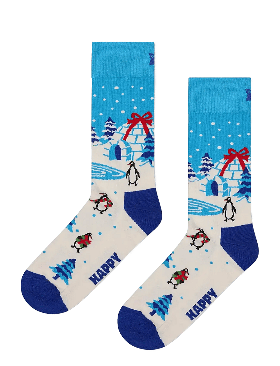 Happy Socks - Igloo Sock - crew-socken - white - 1
