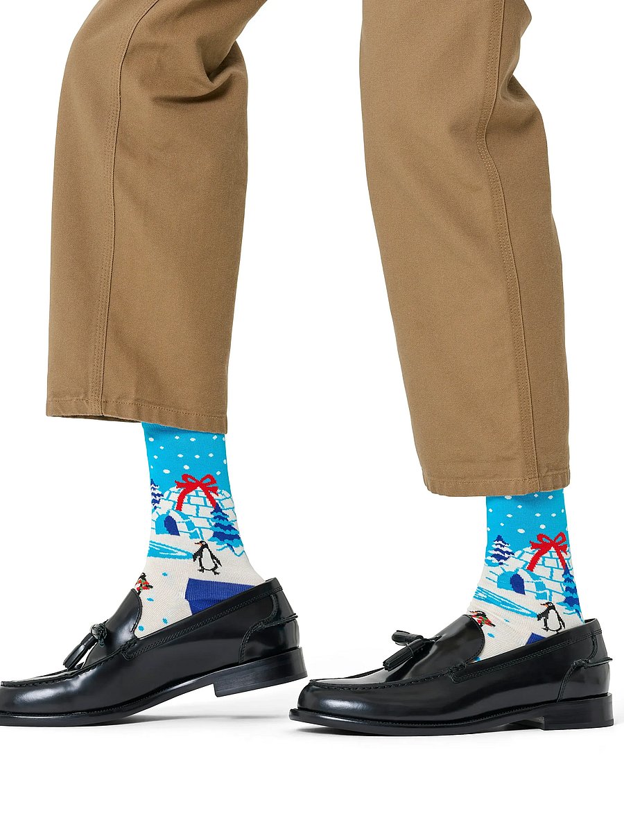 Happy Socks - Igloo Sock - crew-socken - white - 0