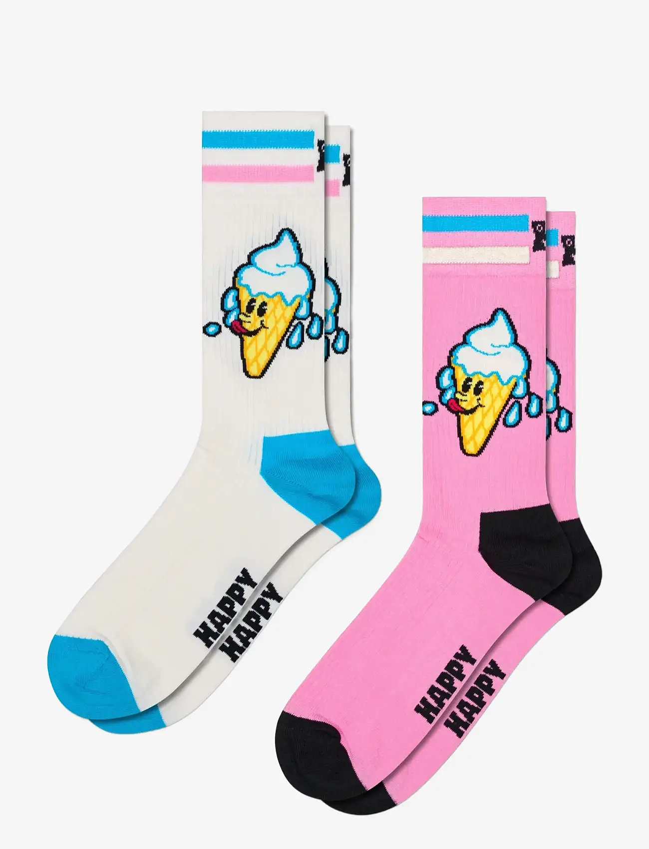 Happy Socks - 2-Pack Ice Cream Socks - laveste priser - light pink - 0