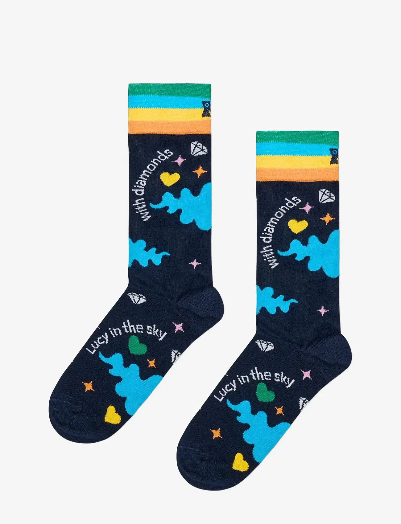 Happy Socks - The Beatles Lucy In The Sky Sock - vanliga strumpor - navy - 1