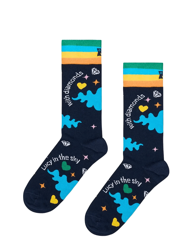 Happy Socks - The Beatles Lucy In The Sky Sock - crew-socken - navy - 1