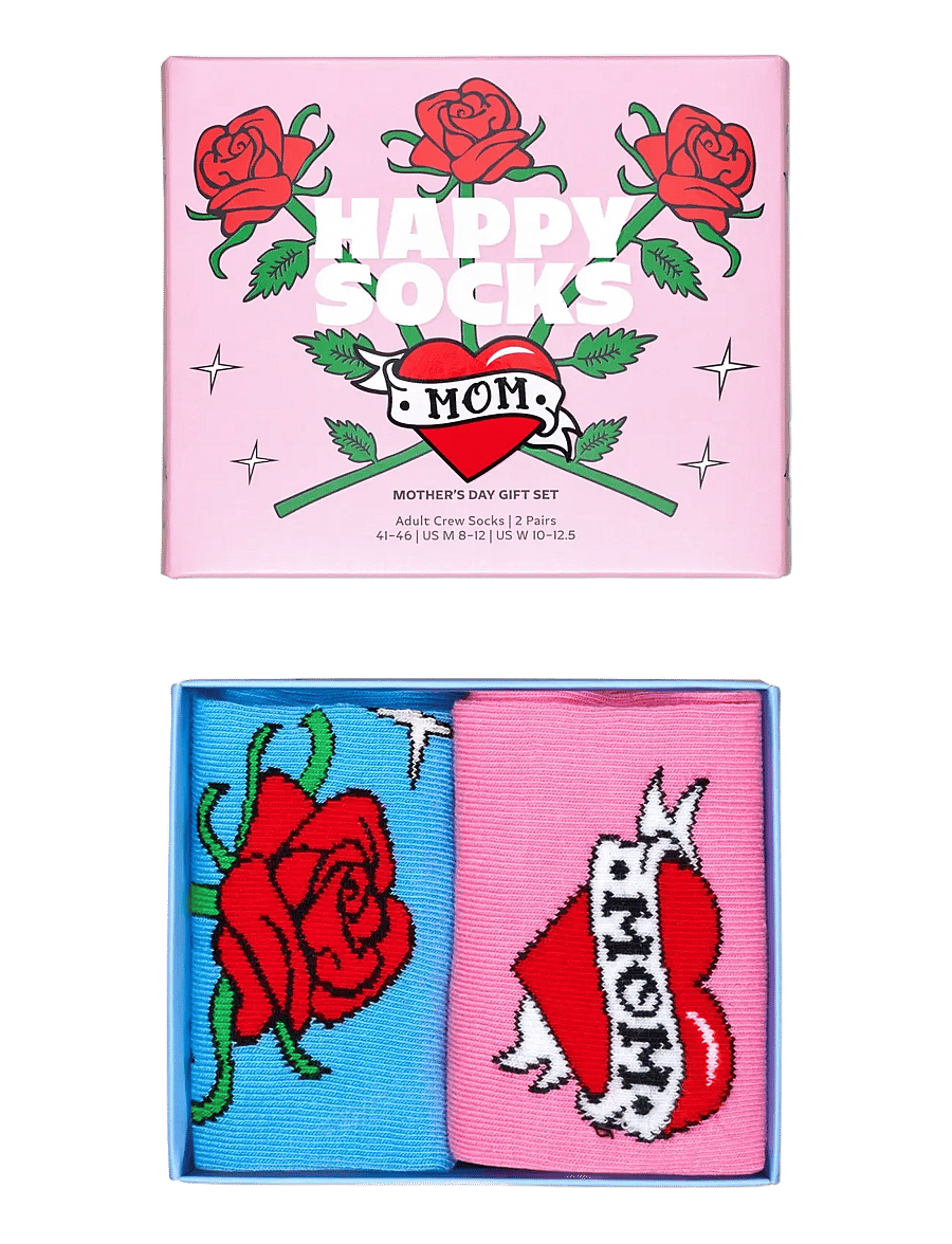 Happy Socks - 2-Pack Mother's Day Socks Gift Set - klassikalised sokid - pink - 0