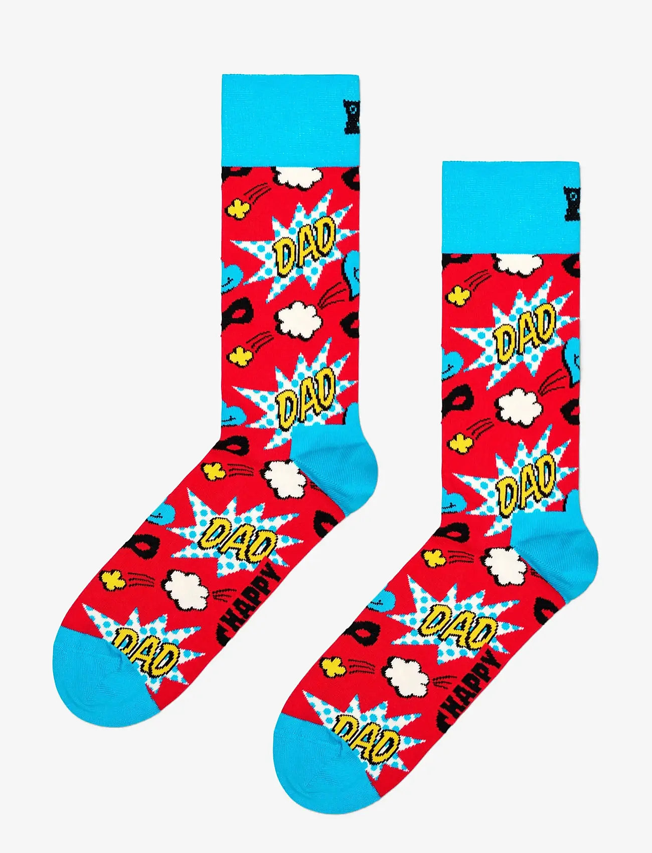 Happy Socks - 2-Pack Super Dad Socks Gift Set - sokker - blue - 2