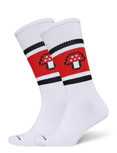 Mushroom Stripe Sneaker Sock - Sokker