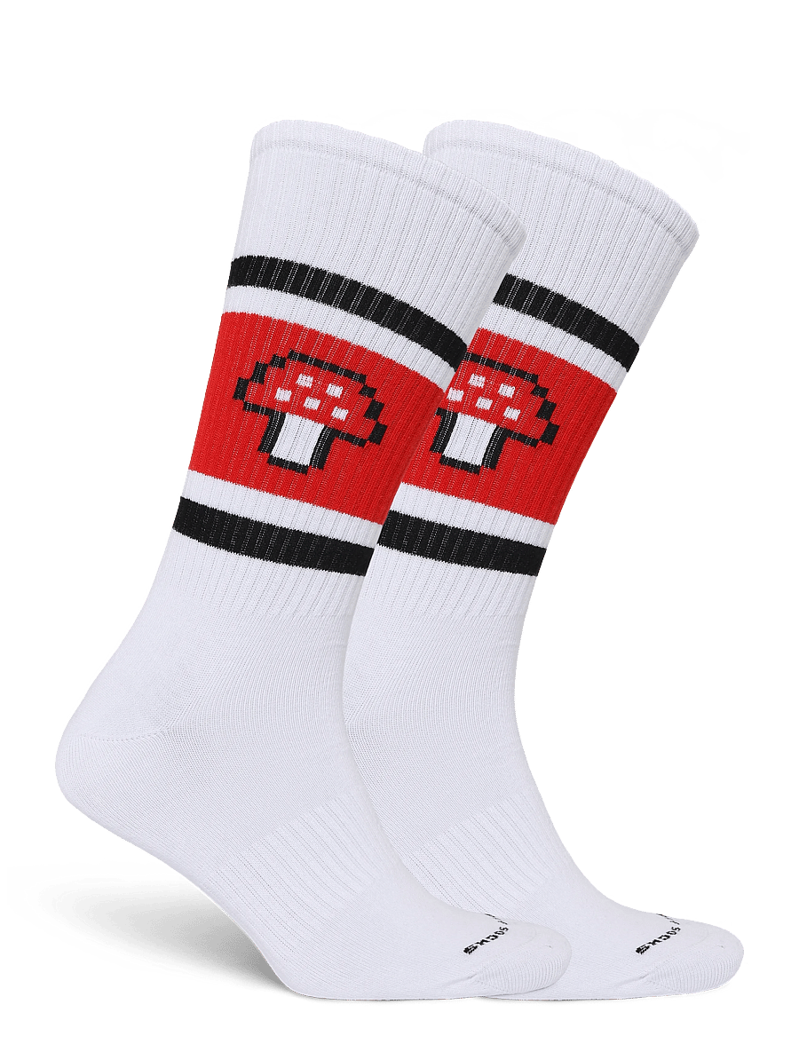 Happy Socks - Mushroom Stripe Sneaker Sock - tennissocken - white - 2