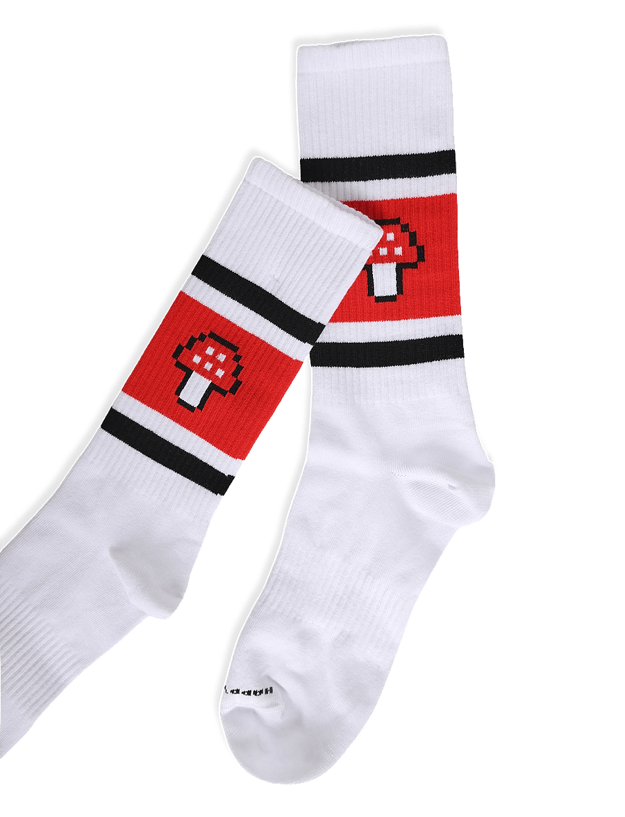 Happy Socks - Mushroom Stripe Sneaker Sock - tennissocken - white - 3