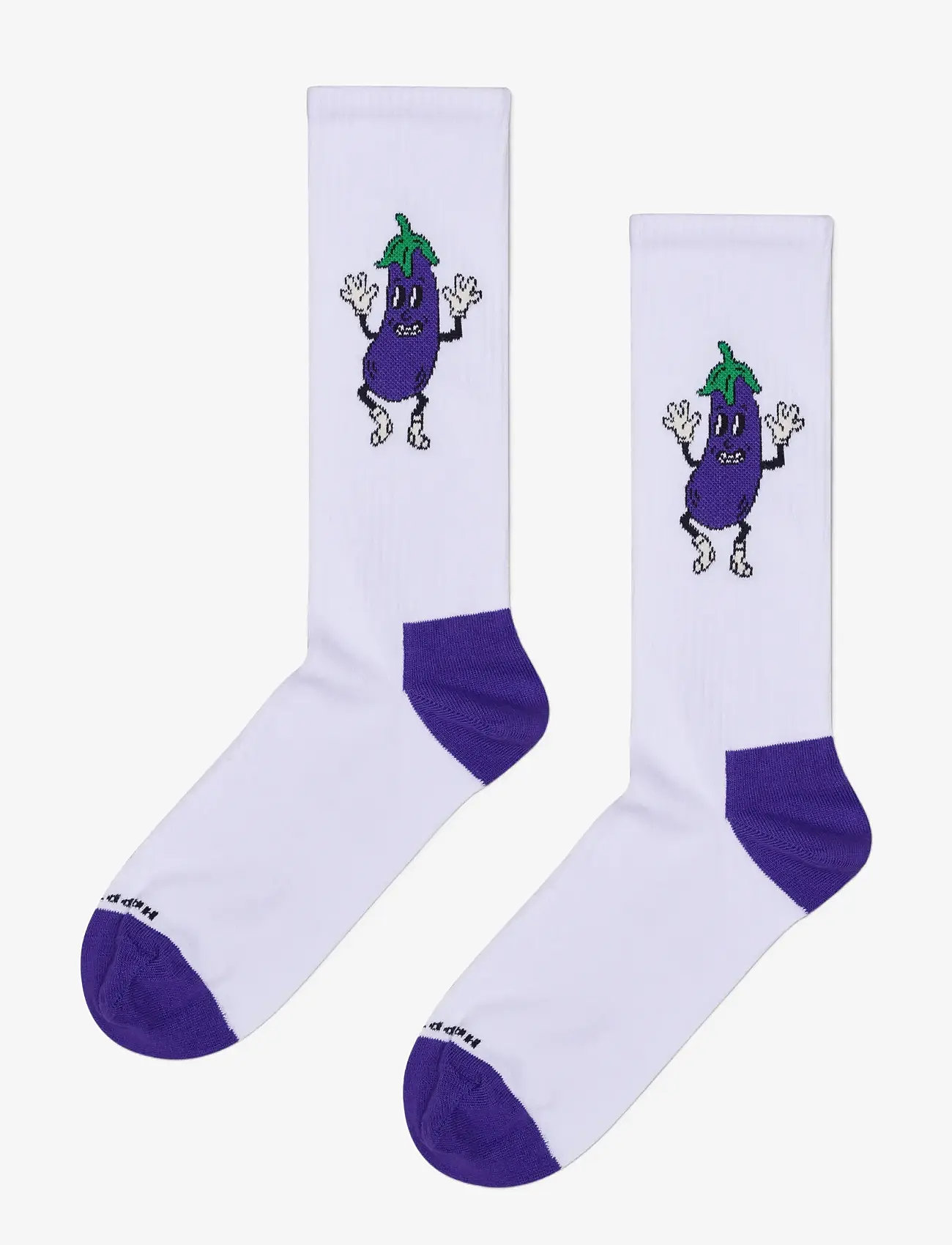 Happy Socks - Aubergine Sneaker Sock - white - 1