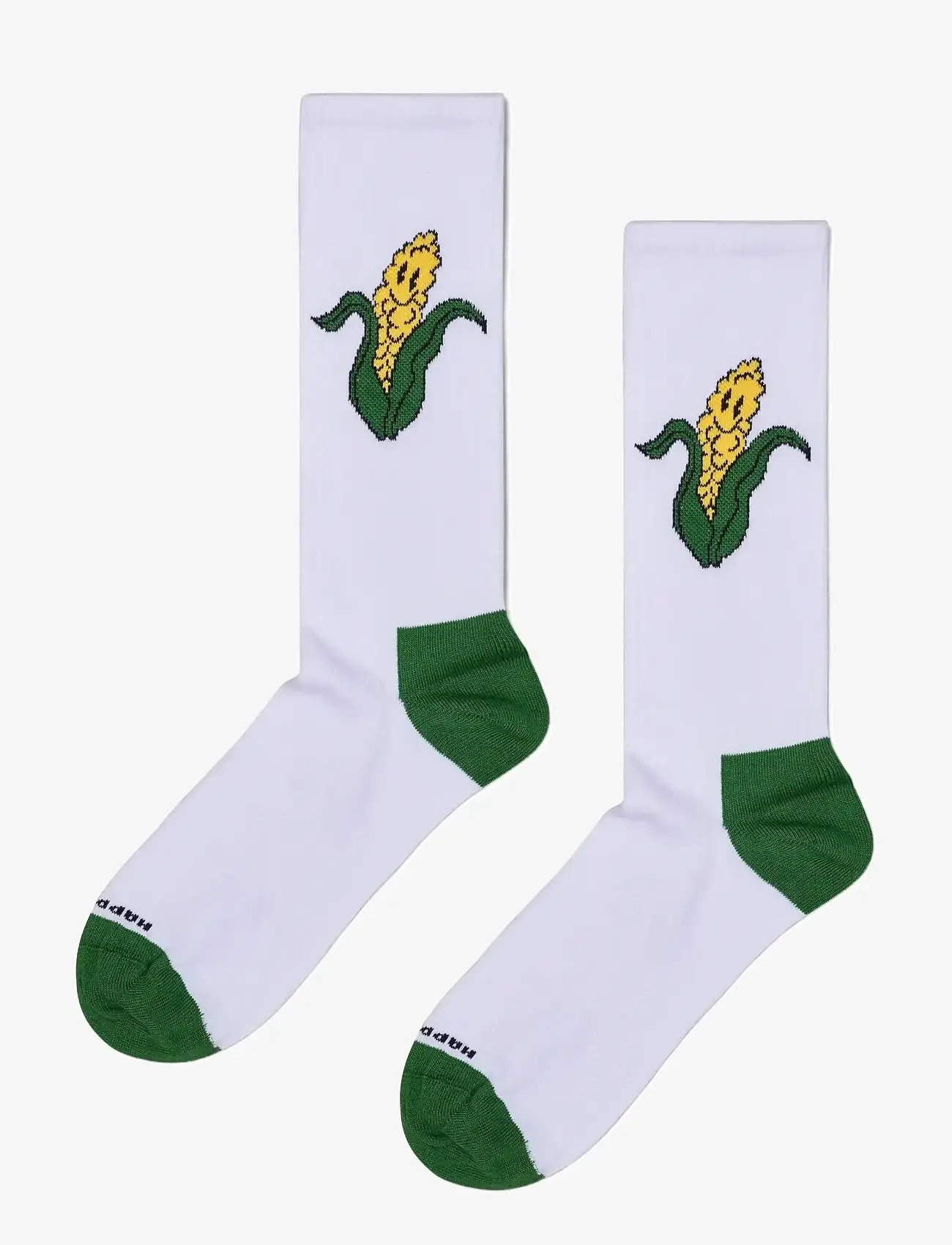 Happy Socks - Corn Sneaker Sock - crew socks - white - 1