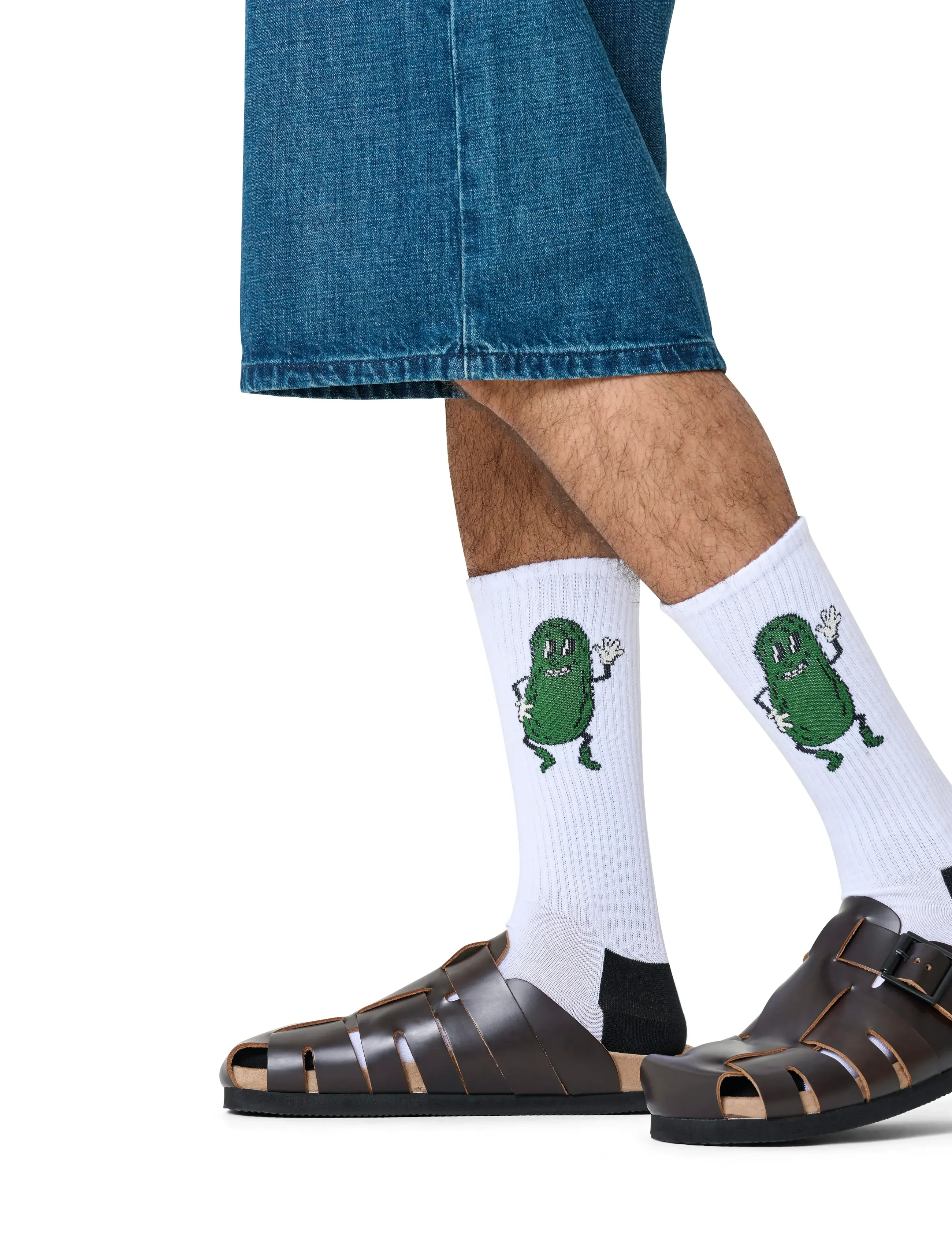 Happy Socks Pickle Sneaker Sock, 36-40, Socks, Grün - Regular Männerswear