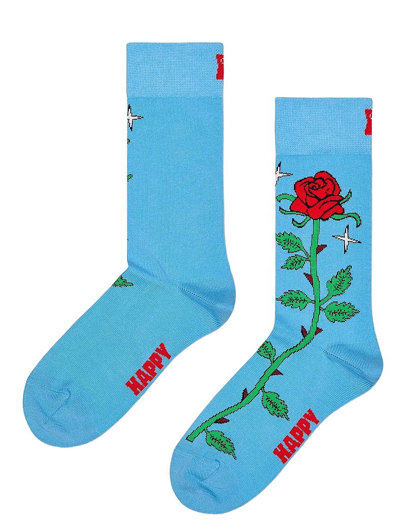 Happy Socks - Rose Sock - crew-socken - blue - 1