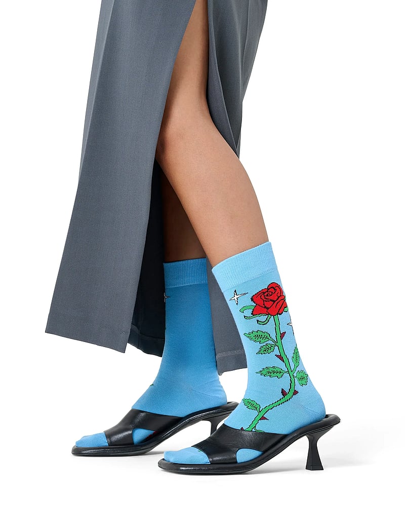 Happy Socks - Rose Sock - crew-socken - blue - 0