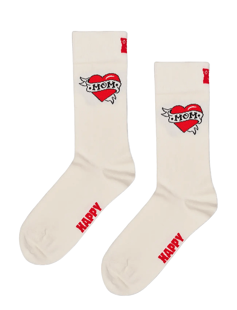 Happy Socks - Mother's Day Sock - crew-socken - white - 1