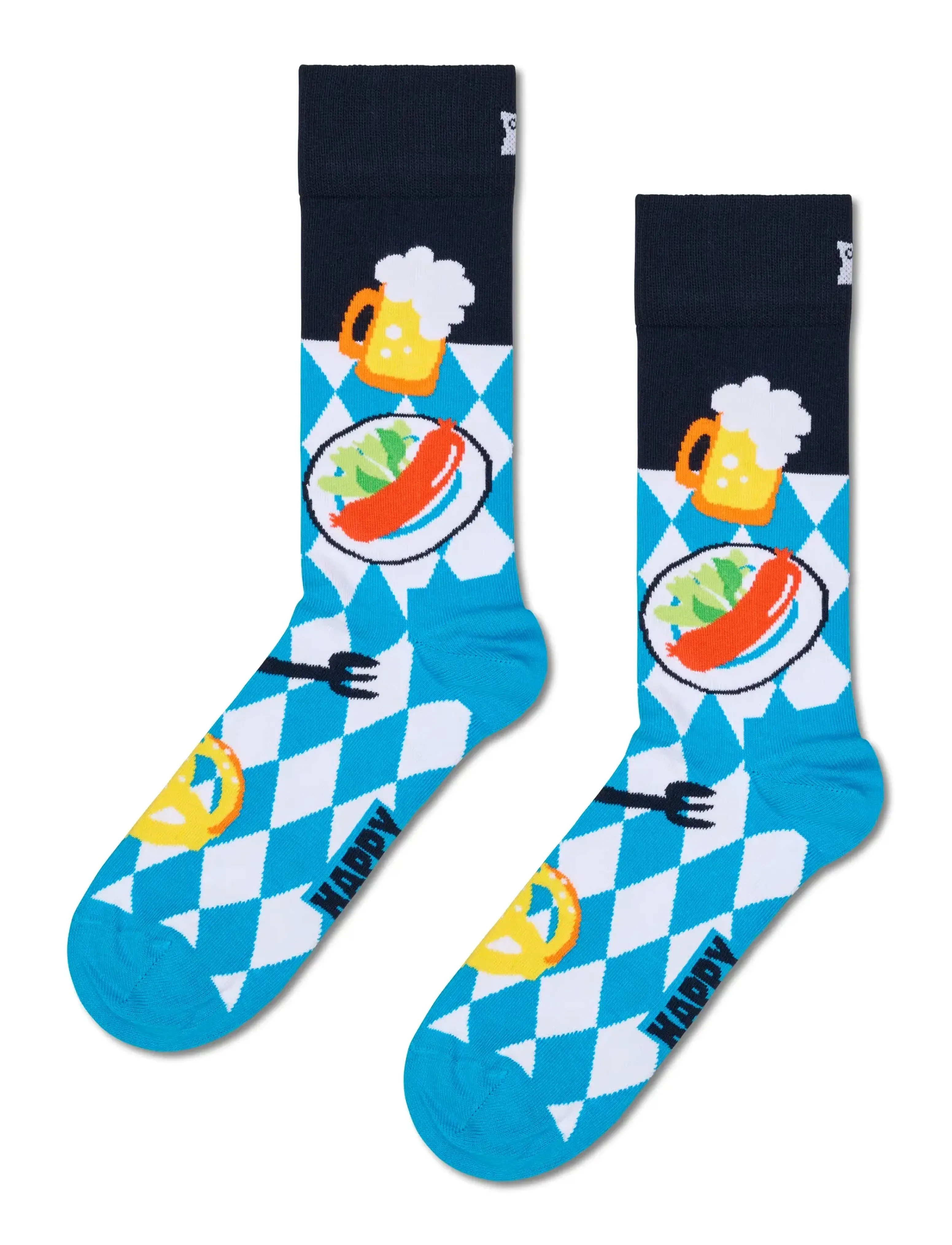 Happy Socks - 3-Pack Beer Glass Socks Gift Set - crew-socken - navy - 3
