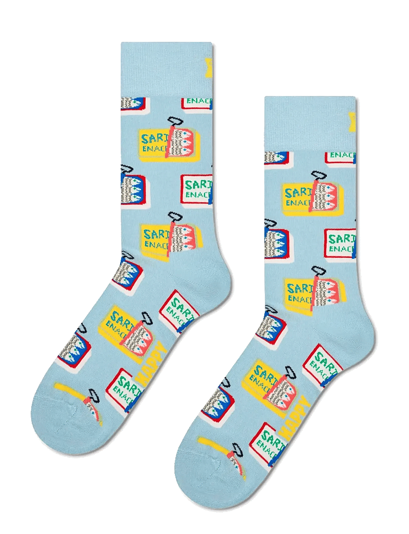 Happy Socks - Sardine Tin Sock - klassikalised sokid - light blue - 1