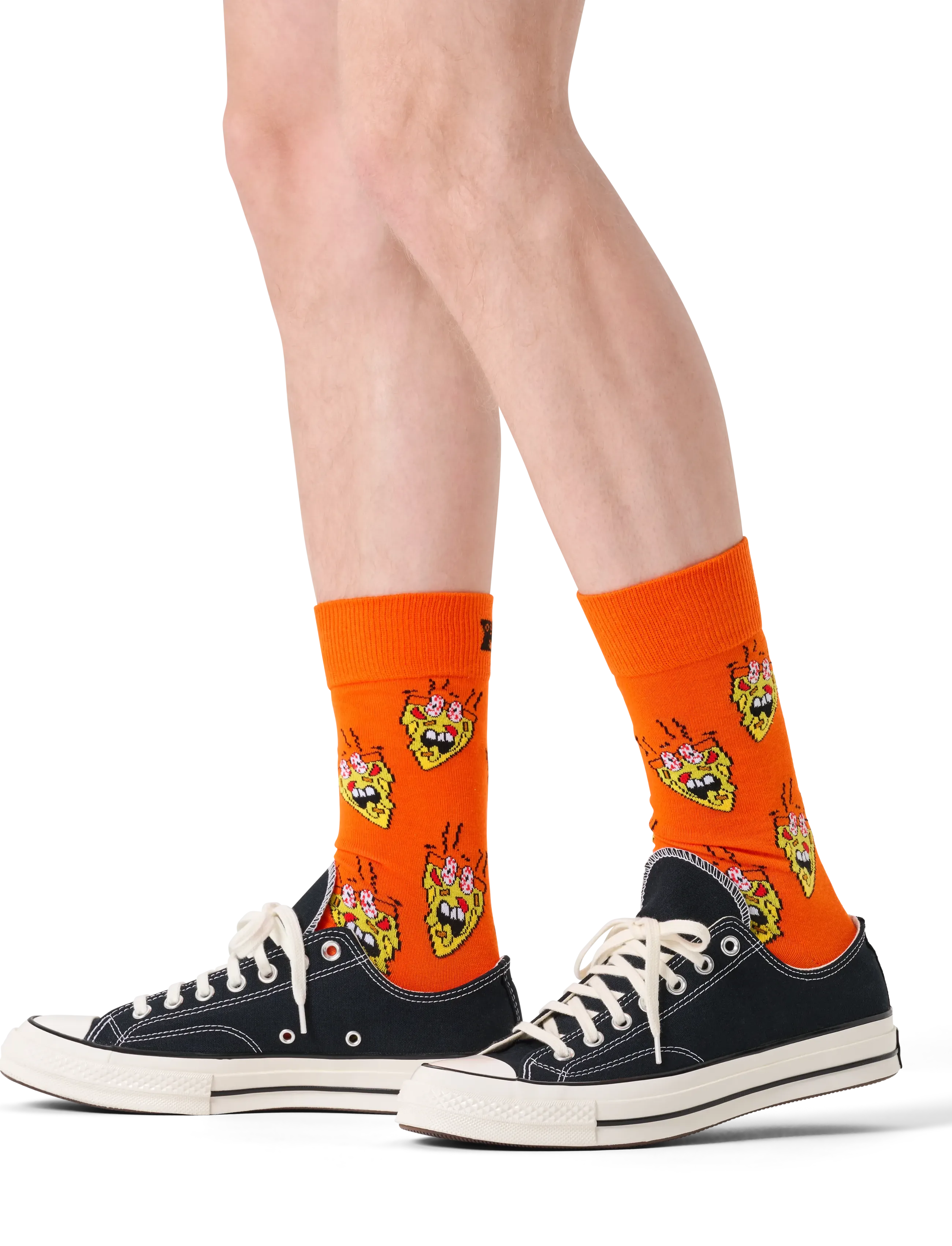 Happy Socks Smelly Pizza Sock, 41-46, Orange, Sokker > Almindelige Sokker, Herre
