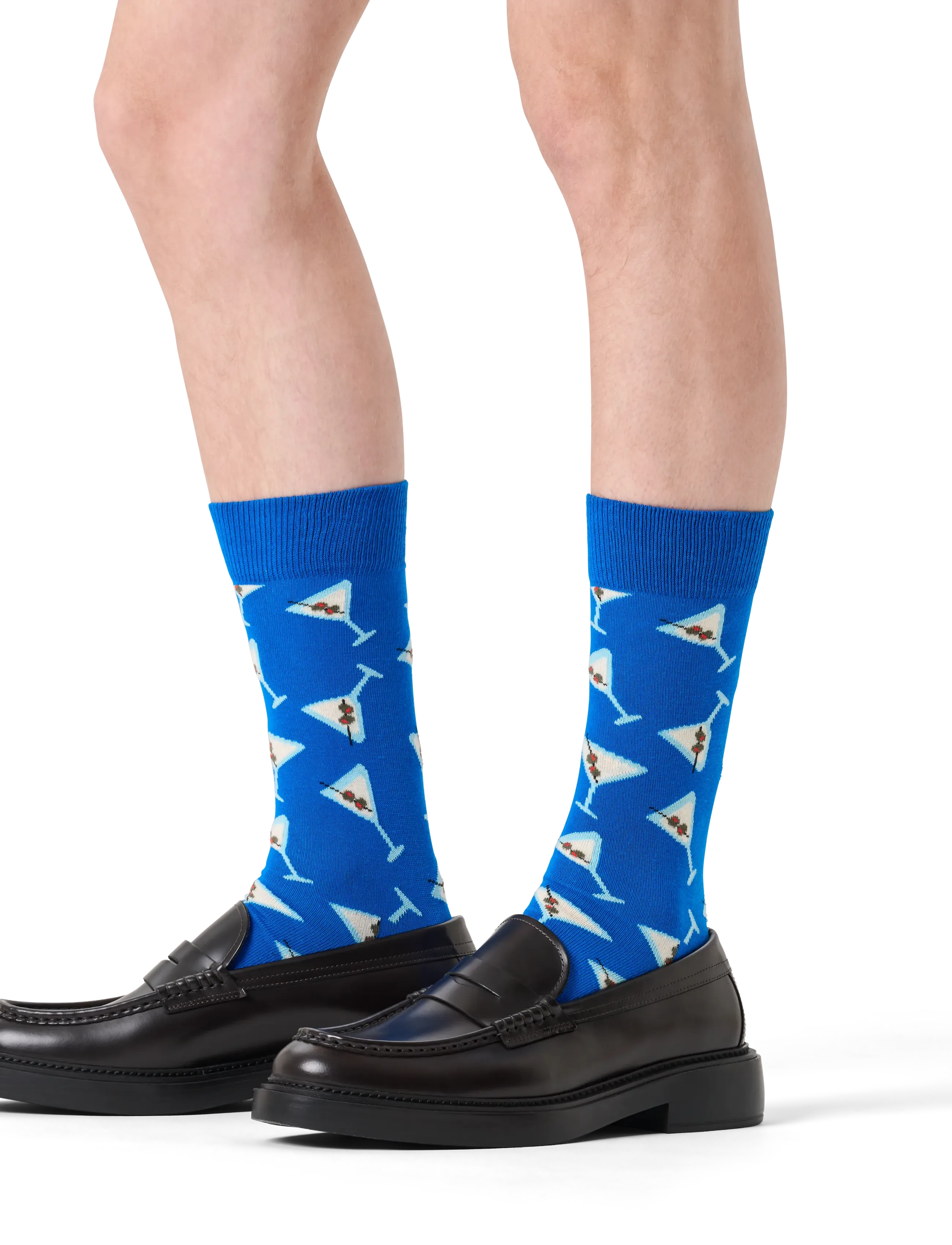 Happy Socks Dry Martini Sock, 41-46, Blue, Sokker > Almindelige Sokker, Herre