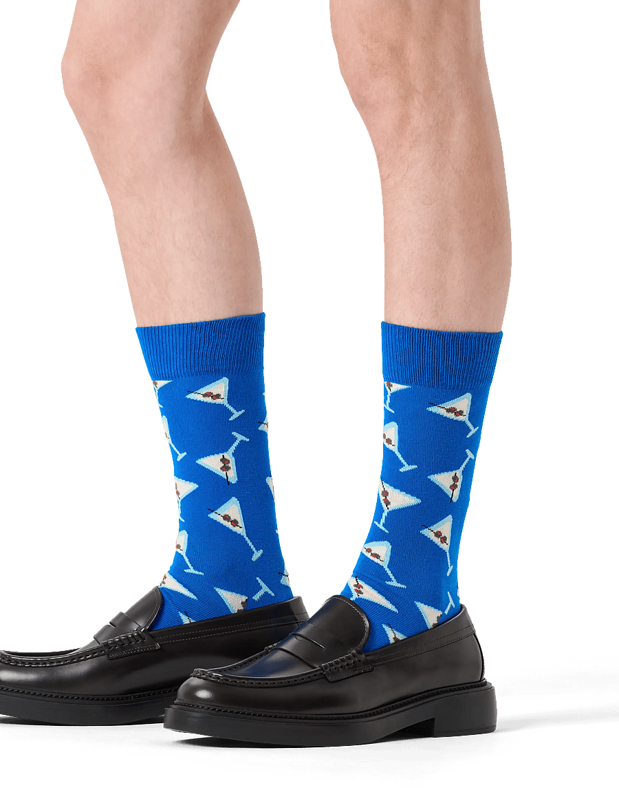 Happy Socks - Dry Martini Sock - chaussettes crew - blue - 0
