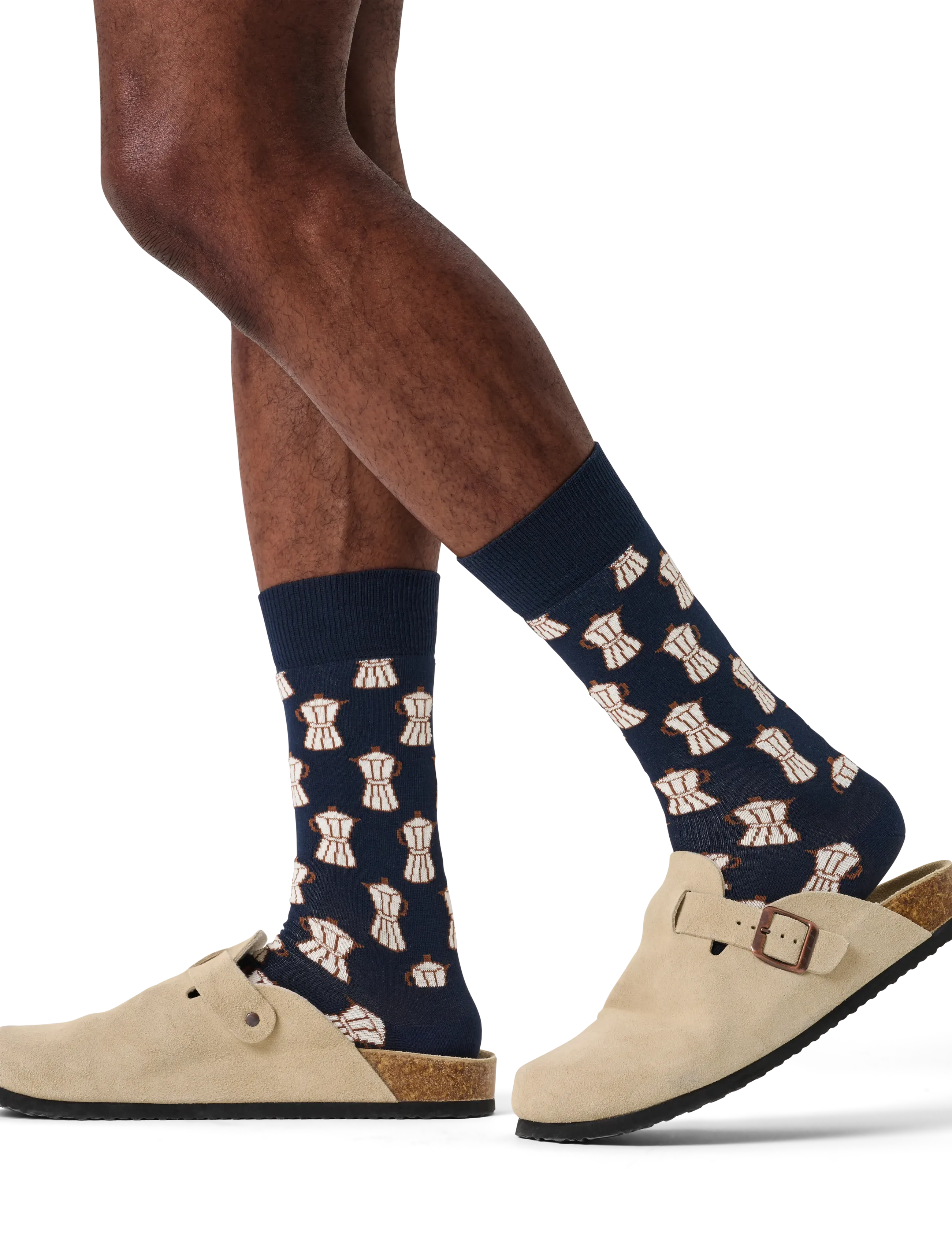 Happy Socks Moka Maker Sock, Mænd, Moka Maker Strømper, Navy, Str: 41-46