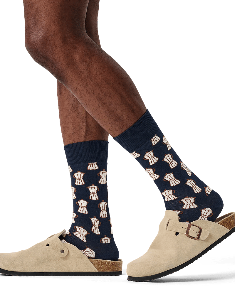 Happy Socks - Moka Maker Sock - crew-socken - navy - 0