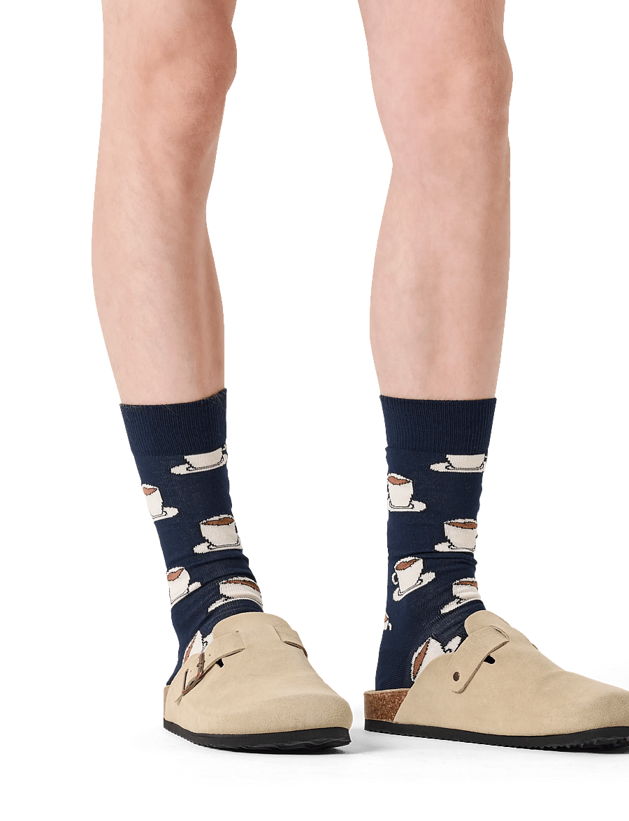 Happy Socks - Espresso Sock - chaussettes crew - navy - 0