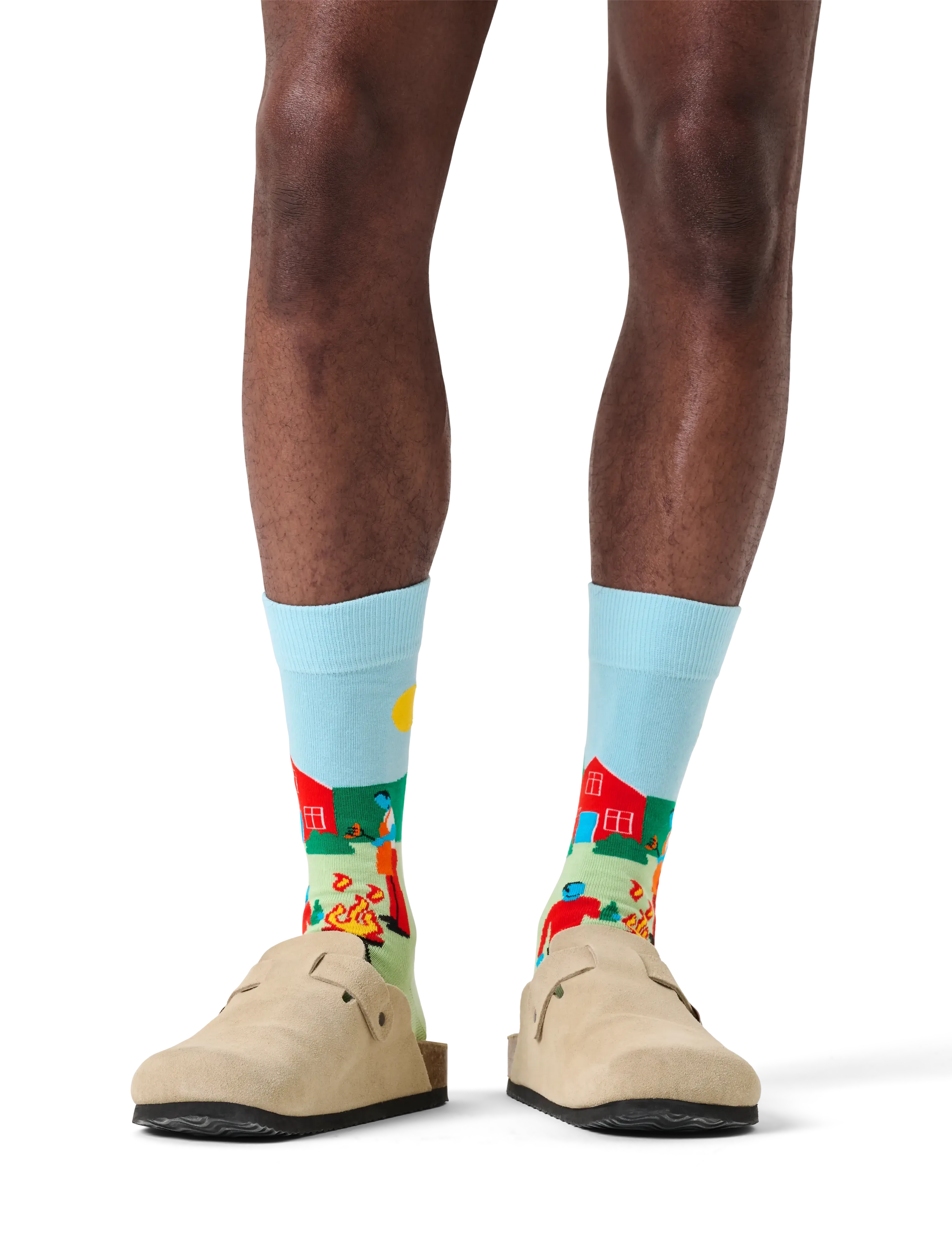 Happy Socks Bbq Sock, 41-46, Socks, Grün - Regular Männerswear