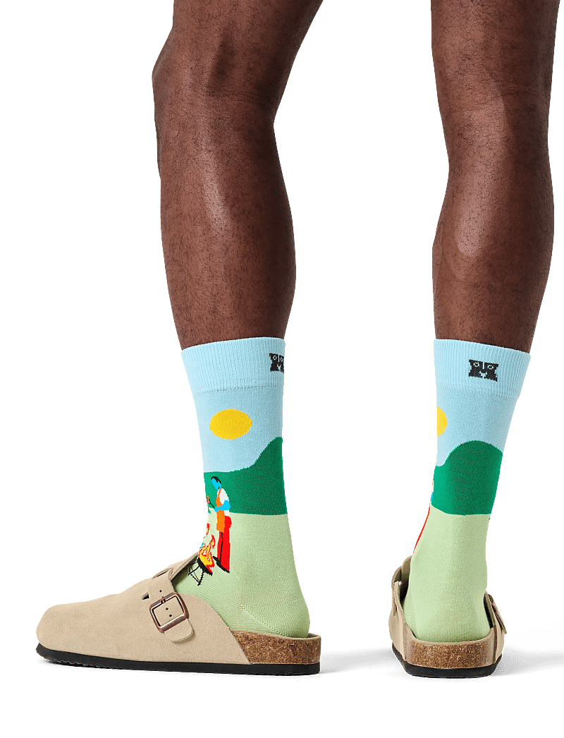 Happy Socks - BBQ Sock - klassikalised sokid - light green - 2