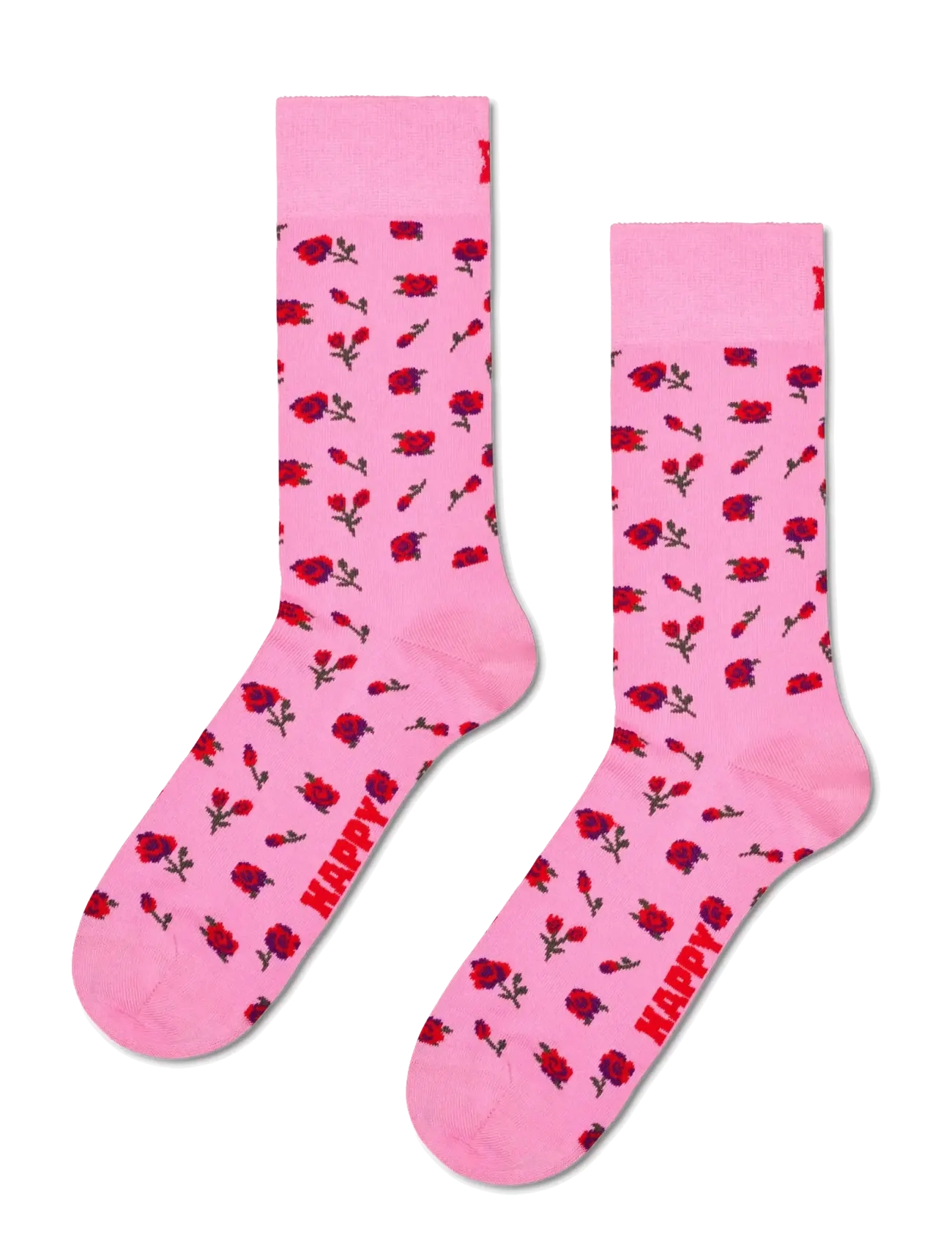 Happy Socks Roses Sock - Underkläder - PINK / pink/rose
