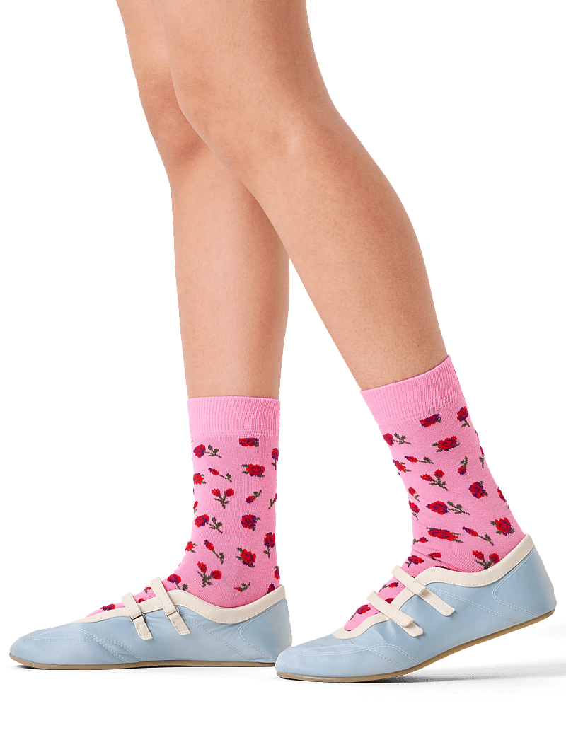 Happy Socks - Roses Sock - klassikalised sokid - pink - 0
