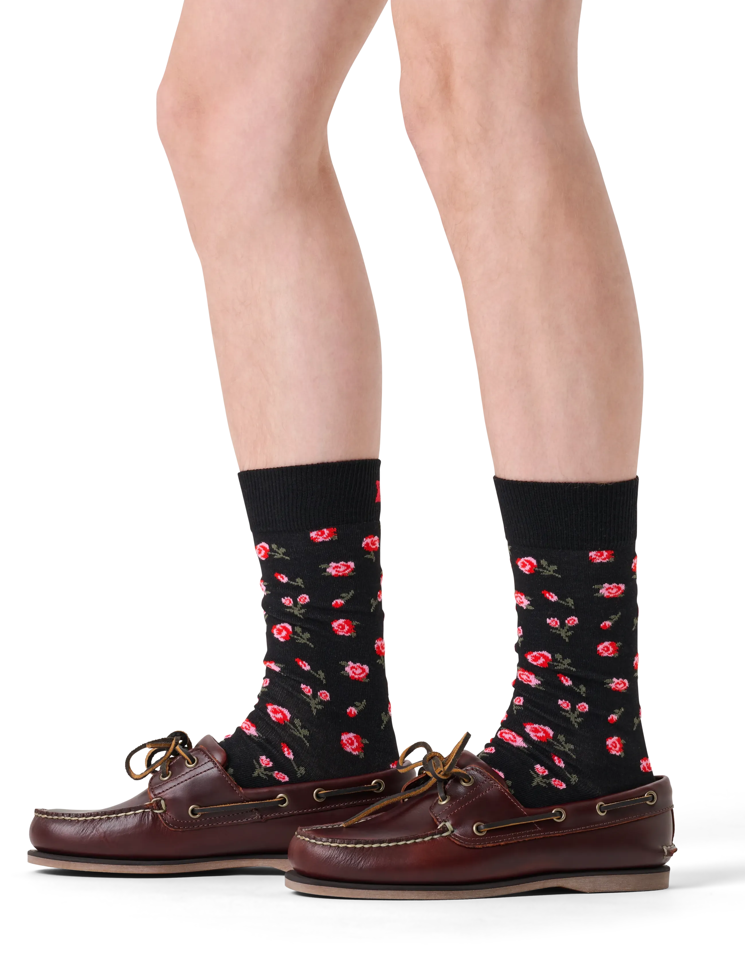 Happy Socks Roses Sock, 36-40, Socks, Schwarz - Regular Männerswear