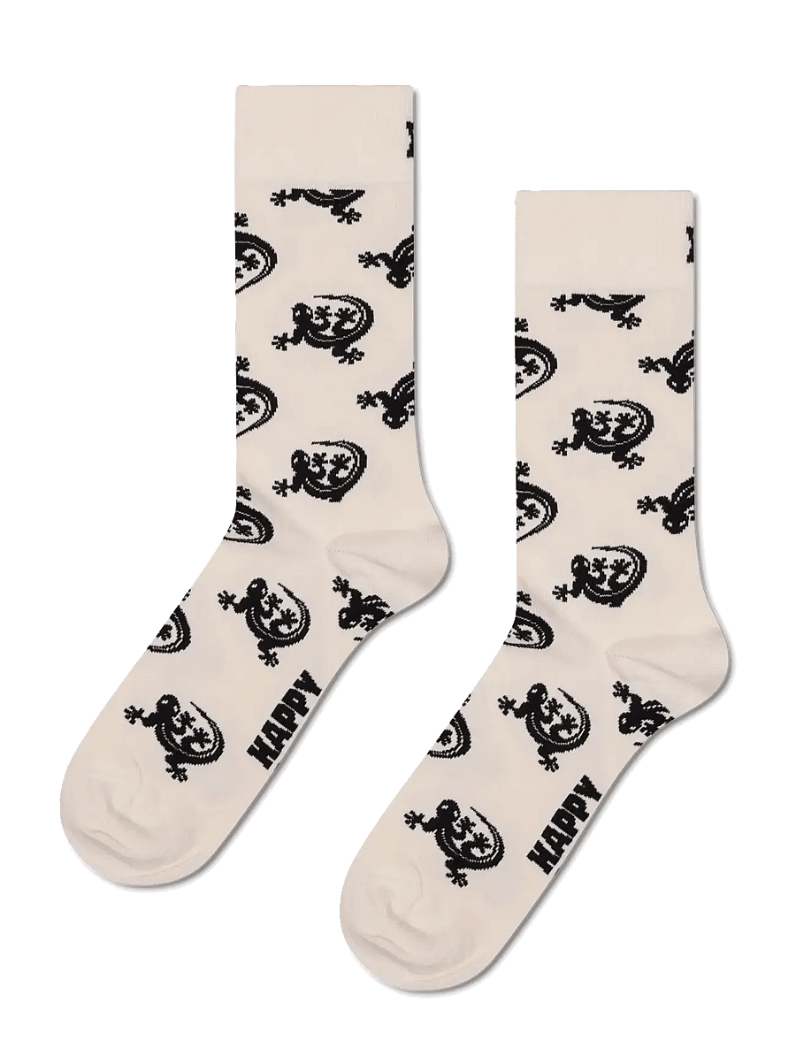 Happy Socks - Lizard Sock - klassikalised sokid - white - 1