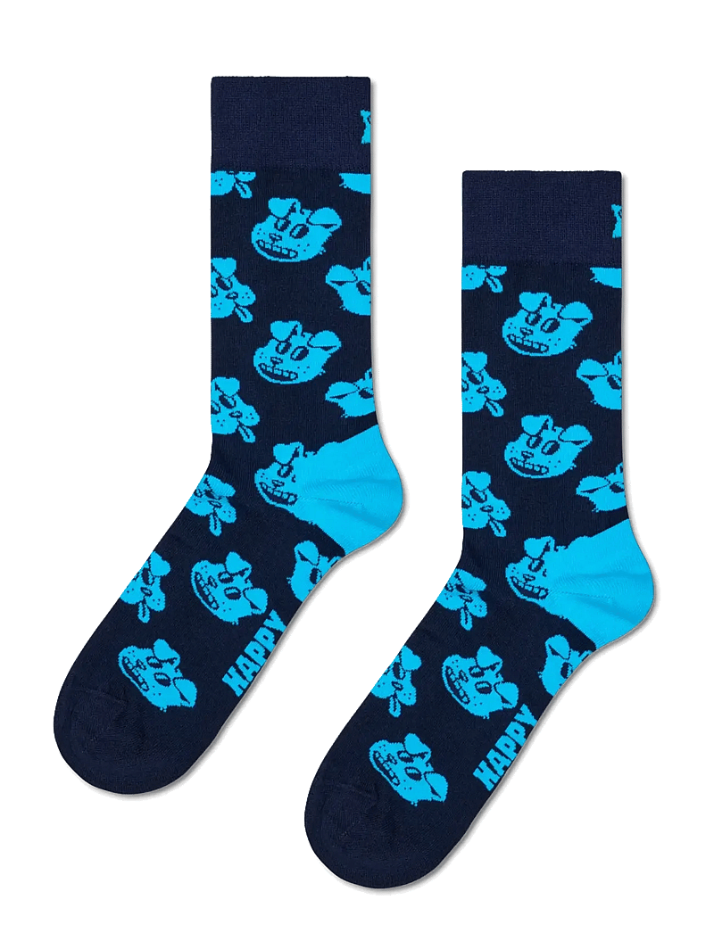 Happy Socks - Dog Sock - klassikalised sokid - navy - 1