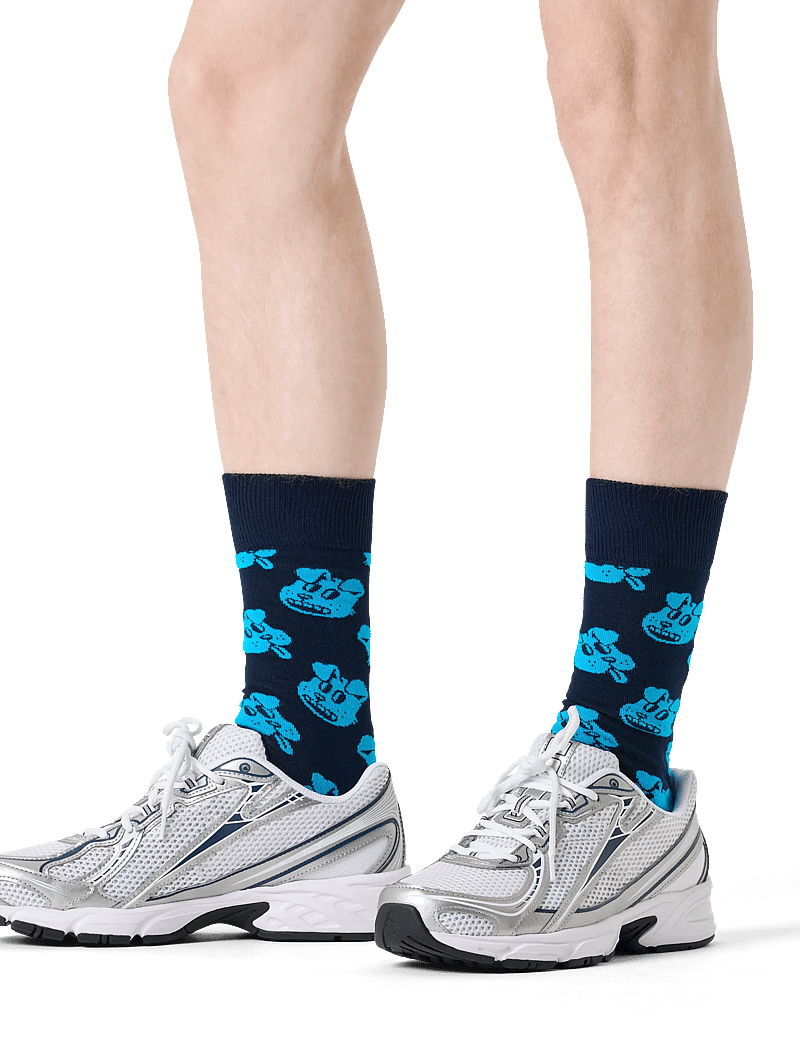 Happy Socks - Dog Sock - klassikalised sokid - navy - 0