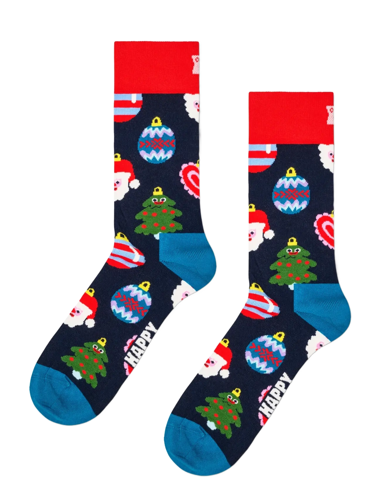 Happy Socks - 3-Pack Holiday Ornaments Socks Gift Set - tennissocken - navy - 3