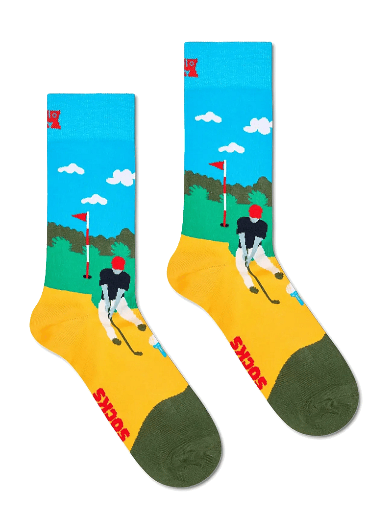 Happy Socks - 3-Pack Golf Socks Gift Set - crew-socken - green - 1