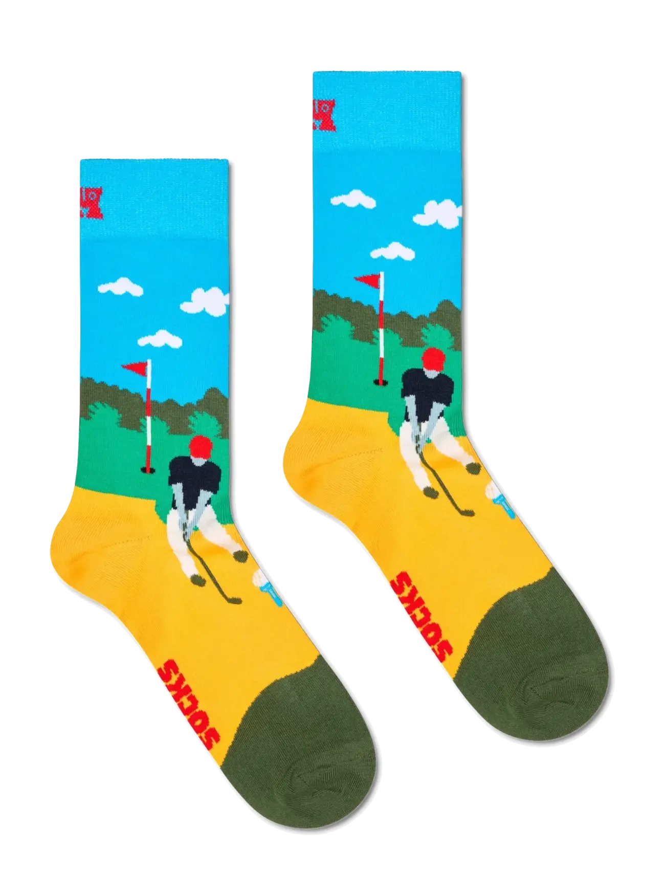 Happy Socks - 3-Pack Golf Socks Gift Set - green - 1