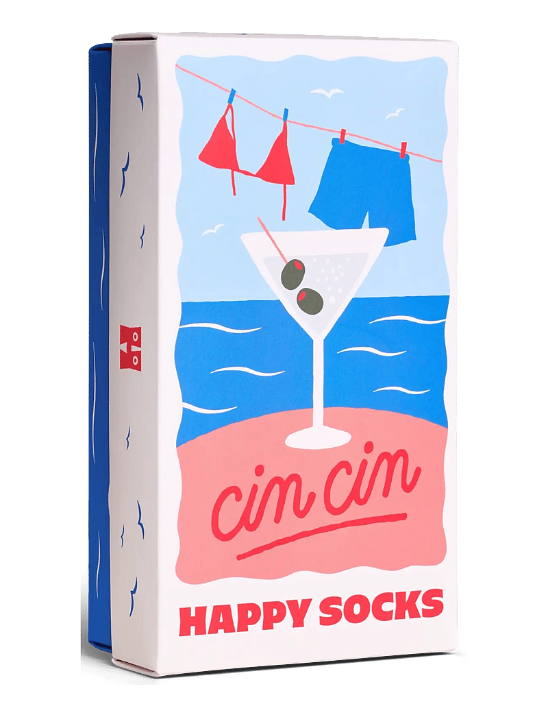 Happy Socks - 3-Pack Cin Cin Socks Gift Set - klassikalised sokid - white - 1