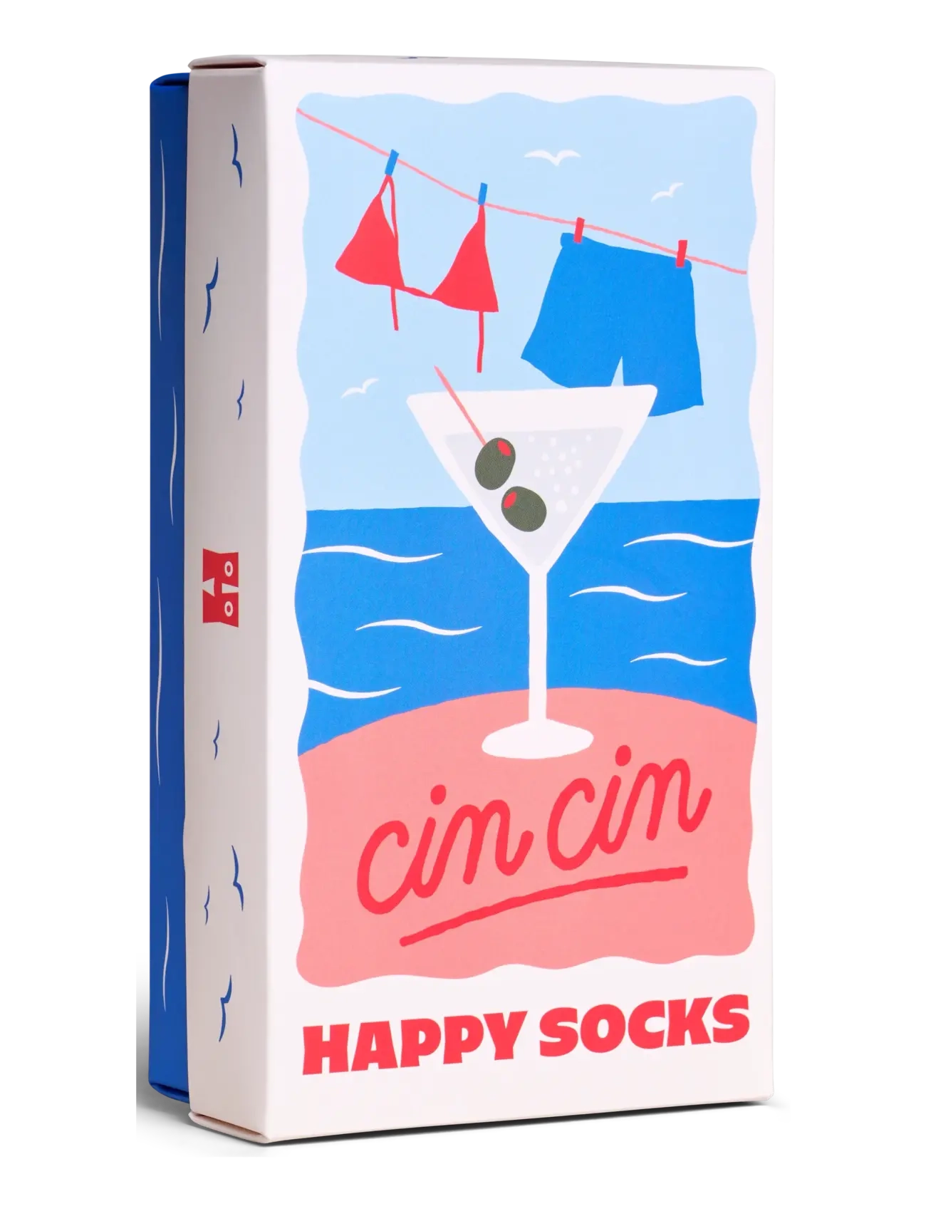 Happy Socks - 3-Pack Cin Cin Socks Gift Set - madalaimad hinnad - white - 1