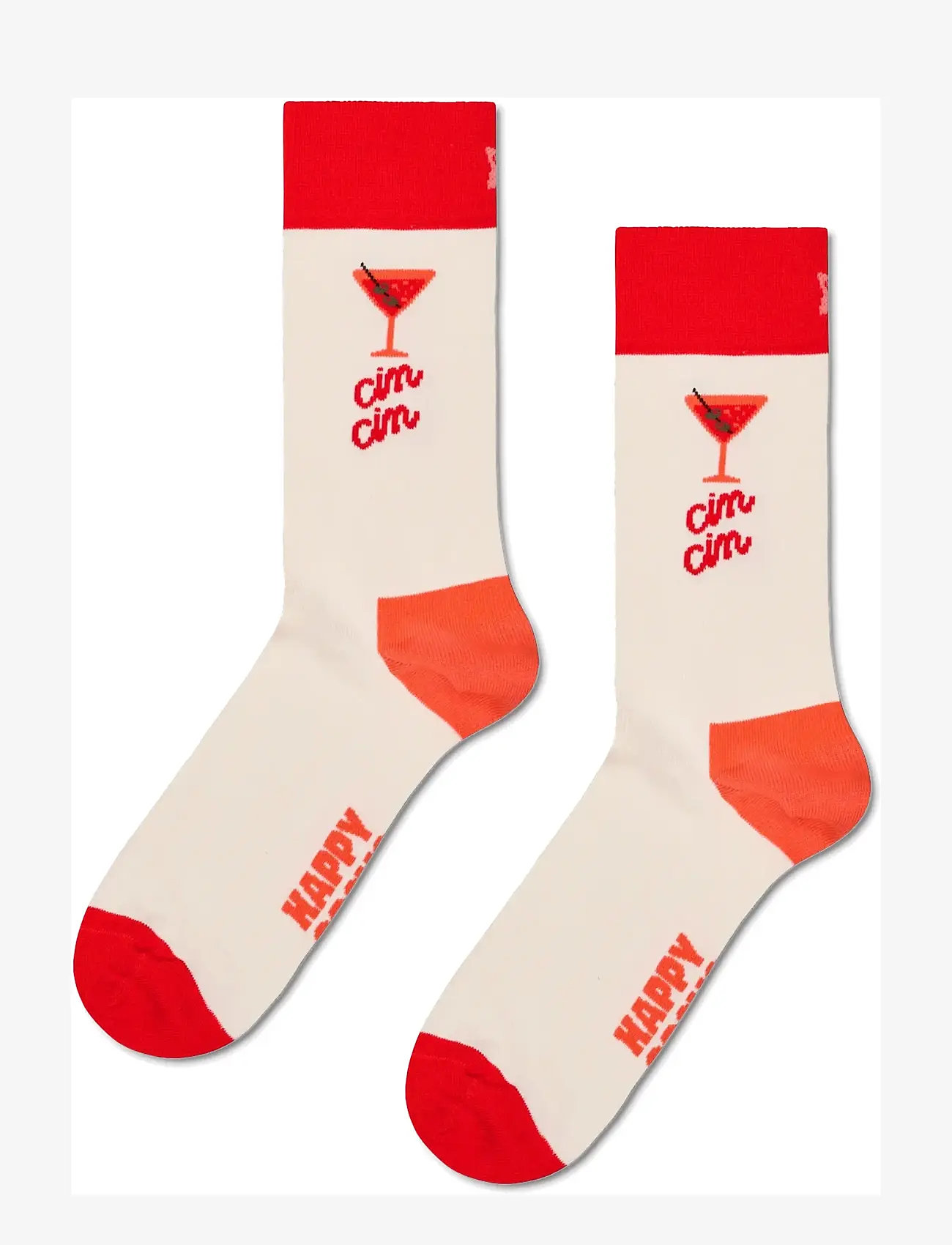 Happy Socks - 3-Pack Cin Cin Socks Gift Set - vanliga strumpor - white - 5