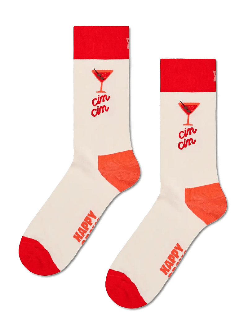 Happy Socks - 3-Pack Cin Cin Socks Gift Set - klassikalised sokid - white - 5