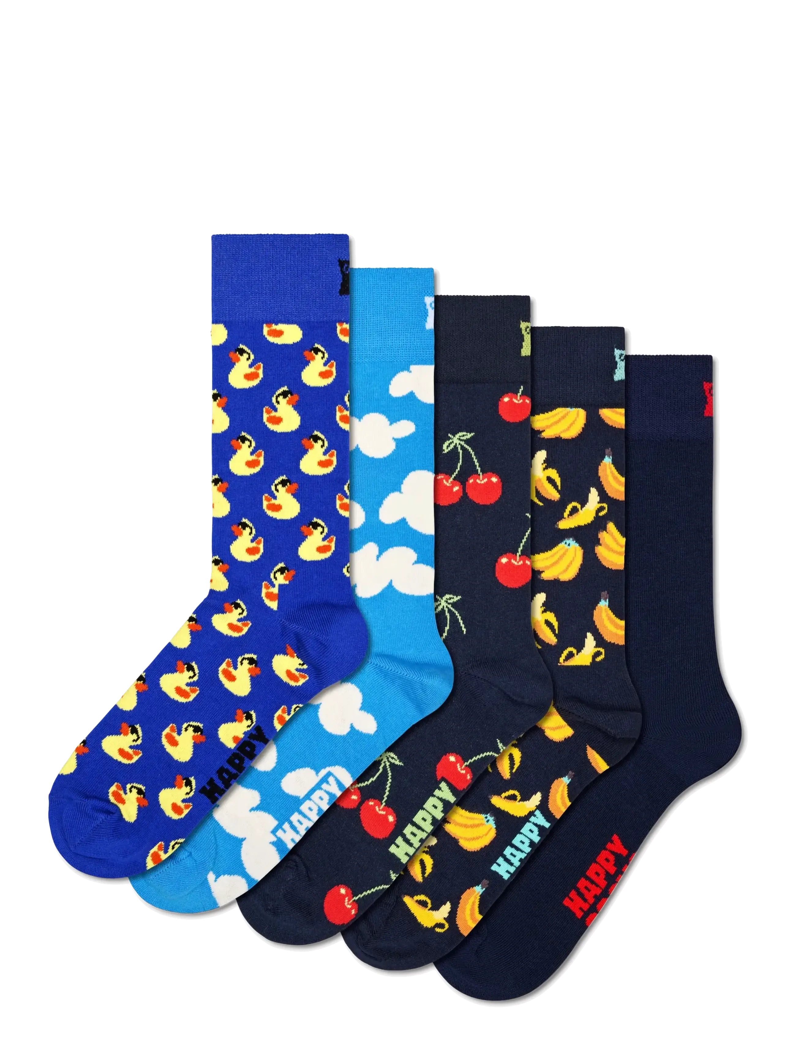 Happy Socks 5-Pack Classic Rubber Duck Mix Socks - Multipack strumpor - BLUE / blue