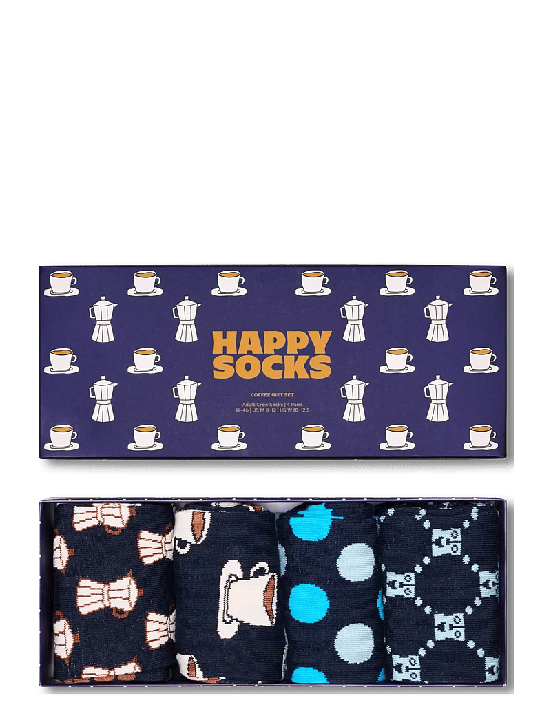 Happy Socks - 4-Pack Coffee Socks Gift Set - crew-socken - navy - 5